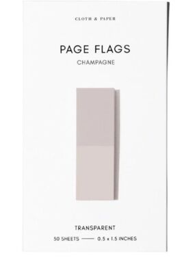 NWT Two Cloth & Paper Champagne 50 Page Flags in Each Pack (100 total)